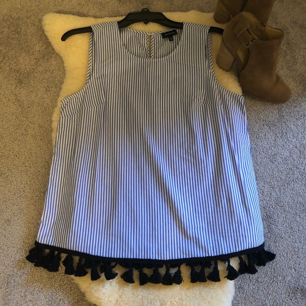 Striped Tank With Tassels - Picture 4 of 4